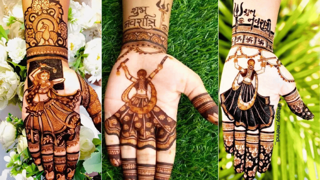 Navratri Unique Mehndi Design