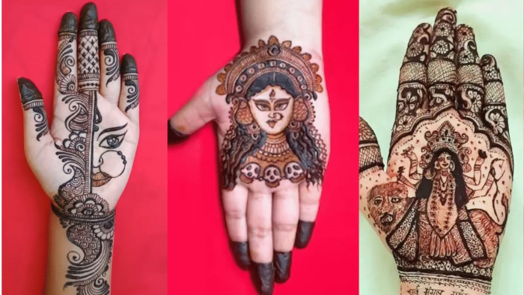 Navratri Unique Mehndi Design