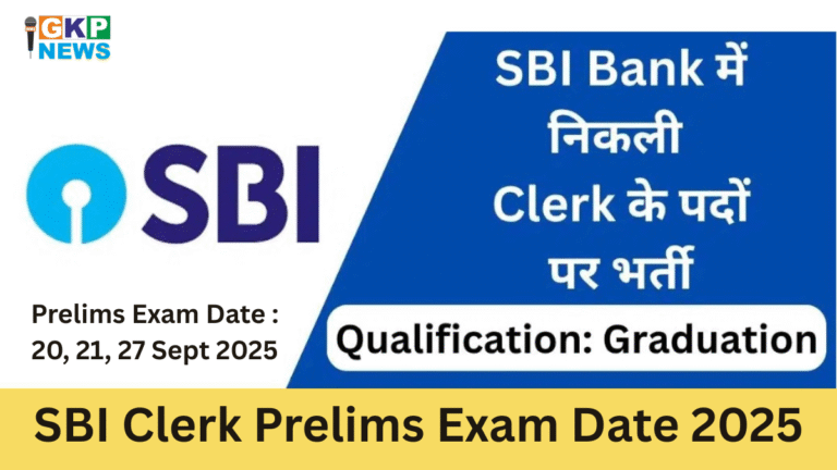 SBI Clerk Prelims Exam Date 2025