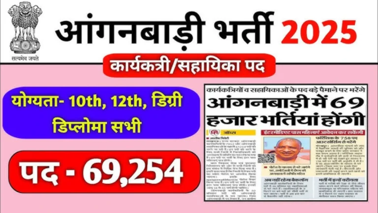 UP Anganwadi Recruitment 2025