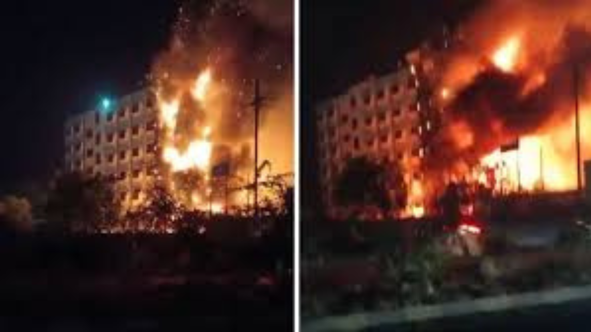 होटल में अचानक आग