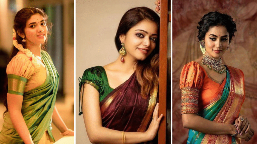 फेमिनिन और फैशनेबल: ब्लश ब्लूम ड्रेप साड़ी का क्रेज