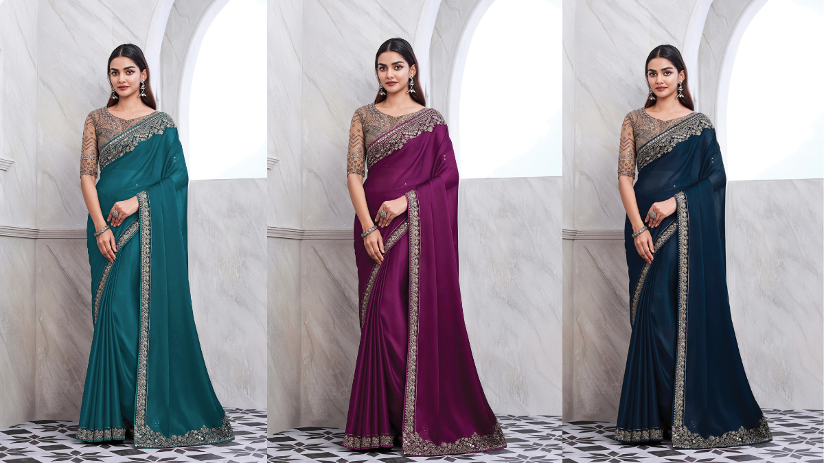 इंडियन फैशन ट्रेंडी साड़ी