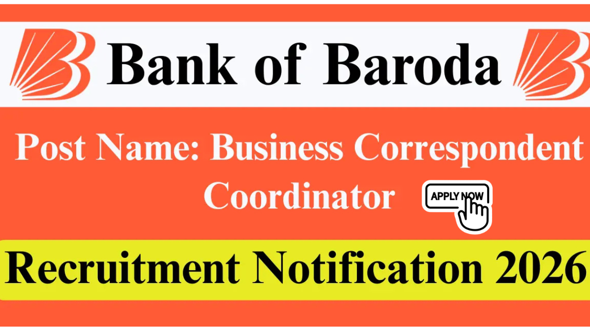 BOB Business Correspondent Coordinator Recruitment 2026 – Apply Offline