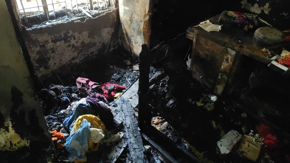 गोरखपुर छात्रसंघ चौराहा आग